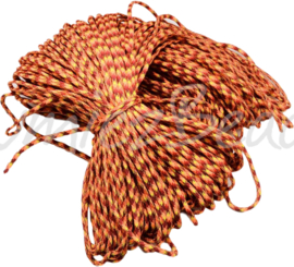 PARA-4008 Paracord Orange-rot-gelb 4mm 6 meter