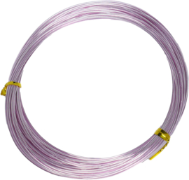 A-1004 Aluminium draad Roze 1mm 10 meter