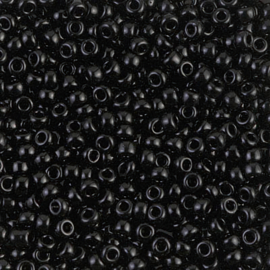 MR-08002 Miyuki Rocailles opaque black (8-401) 8/0 ±15 gram