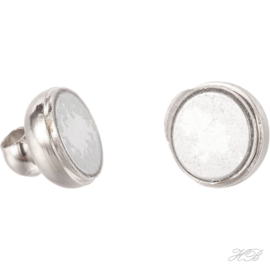 05602 Magneetslot Metaalkleurig (Nikkelvrij) 11x7mm; gat 1,5mm 3 stuks