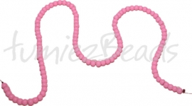 03688 Glasperle strang (±30cm) baking painted Pink 4mm 1 stück