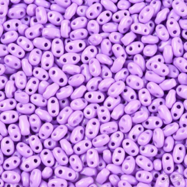 05524 Duo-bead Baking painted Medium orchid   5~6x2,5~3,5x3mm; gat 0,7~0,9mm ±10 gram