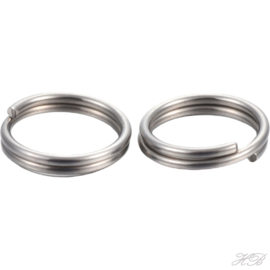 00133 Splitring (304 stainless steel) Metaalkleurig 6x1,4mm ±60 stuks