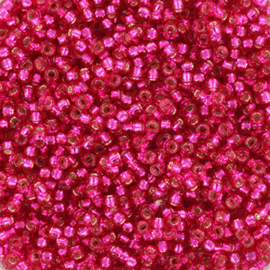 MR-15016 Miyuki Rocailles silverlined dyed raspberry (15-1436) 15/0 ±6 gram