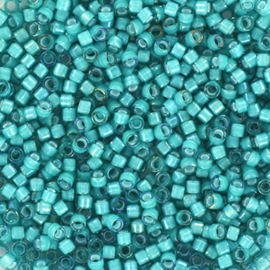 MD-11120 Miyuki Delica's white lined ab teal (DB-1782) 11/0 ±4 gram