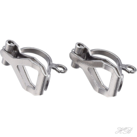 05000 Oorbelclip (304 stainless steel) Metaalkleurig 12,5x6x8mm; gat 1,2mm 2 paar