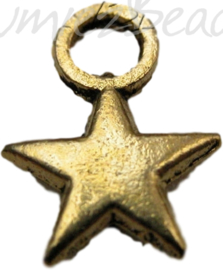 00518 Bedel ster Antiek goud (nikkel vrij) 8mm 11 stuks
