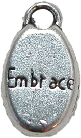 01891 Anhänger embrace Antiksilber 16mmx8mm 6 stück