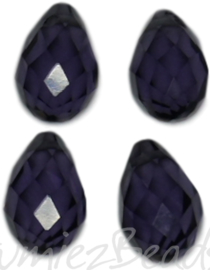 04342 Glaskraal druppel Amethyst 4 stuks