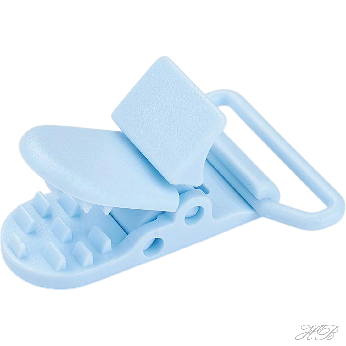 05620 Speenclip plastic Dark Khaki   43x31x9mm 2 stuks