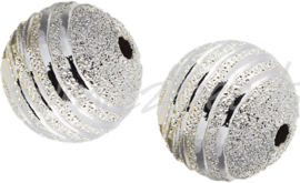 00310 Stardust perle Silberfarbe 10mm; loch 1,22mm 5 stück