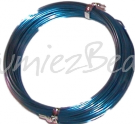 A-1009 Aluminium draad Blauw 1mm 10 meter