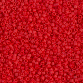 MD-11058 Miyuki Delica's opaque matte red (DB-753) 11/0 ±4 gram