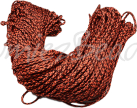 PARA-4002 Paracord Orange-schwarz 4mm 6 meter