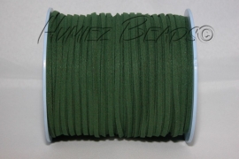 V-0032 Veloursband​ A-kwaliteit Armee grün dunkel 1 meter