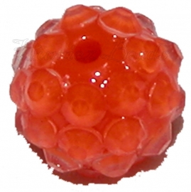 00185 Resin perle bling Orange 12mm 3 stück