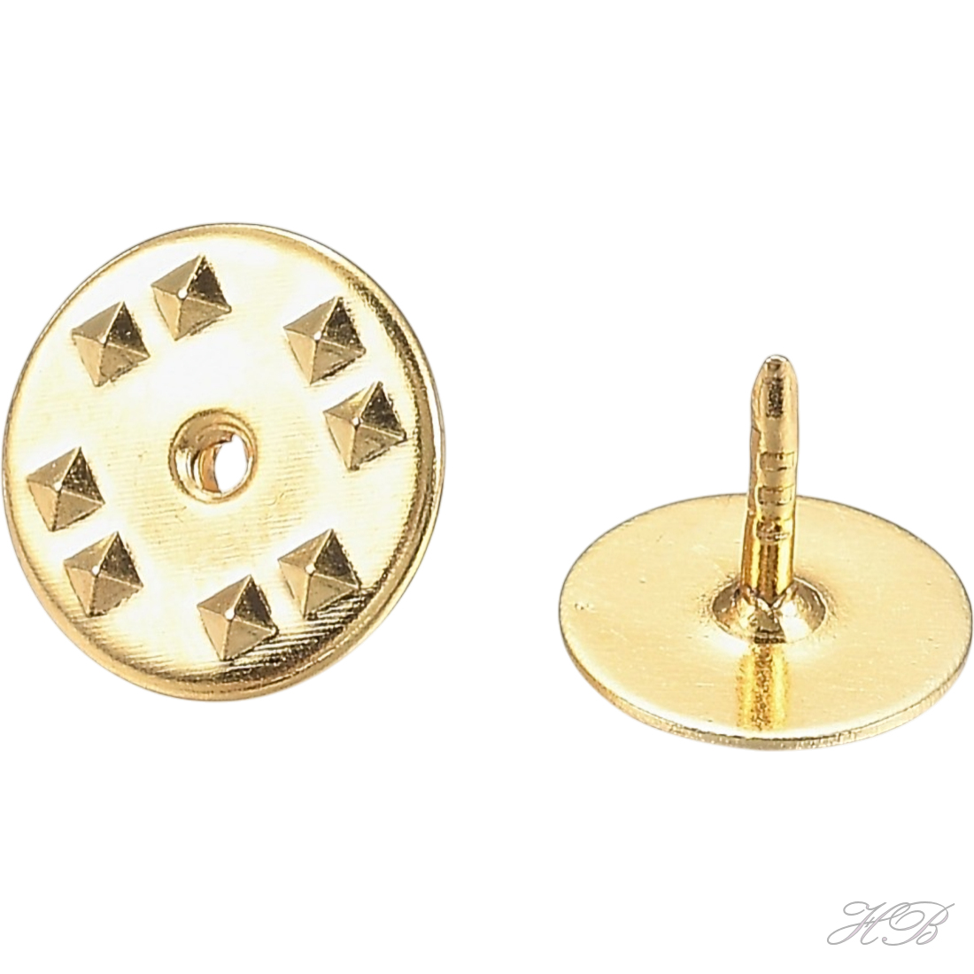 01471 Broche Pin Goudkleurig   8x11.5x6mm; pin 1mm 2 stuks