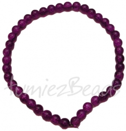 03399 Glasperle strang (±30cm) crackle Violett 10mm 1 strang