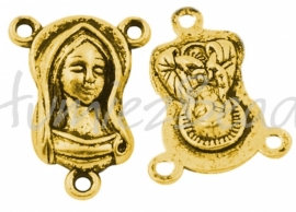 01583 Spacer religieus Antikgold (Nickelfrei) 20mmx15mm 4 stück