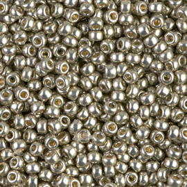 MR-08039 Miyuki Rocailles duracoat galvanized light pewter (8-4221) 8/0 ±10 gram