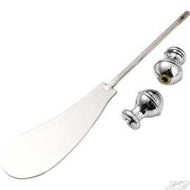 Bestek-0007 Bestek Botermes Metaalkleurig 201 stainless steel 155x26,5x15mm; pin 3mm 1 stuks