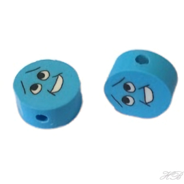 00678 Fimokraal Halloween Mixed color 8~10x4,5mm; gat 1,2mm ±12 stuks