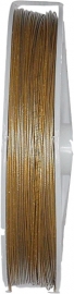 S-1002 Stahldraht 100meter Bronzefarbe