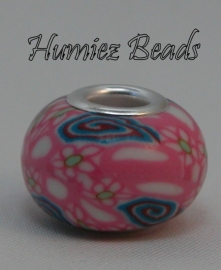 02273 European charm zubehöre polymer ton Pink 15mm