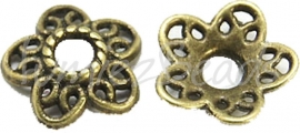 03779 Käppchen Lelie Antikbronze (Nickelfrei) 3mmx12mm; loch 3mm 12 stück