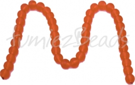 03601 Glaskraal frosted streng ±40cm Oranje 10mm 1 streng