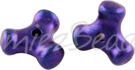 02178 Acryl perle Triangel Violett 9mmx4,5mm; loch 1,5mm 10 gram