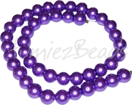 03616 Glasperle strang (±40cm) Violett 10mm 1 strang