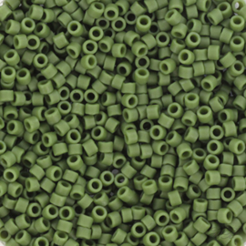 MD-11142 Miyuki Delica's opaque glazed frosted dark green (DB-2291) 11/0 ±3 gram