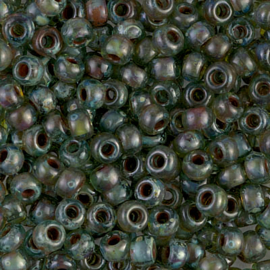 MR-06031 Miyuki Rocailles transparant picasso sea foam (6-4506) 6/0 ±10 gram