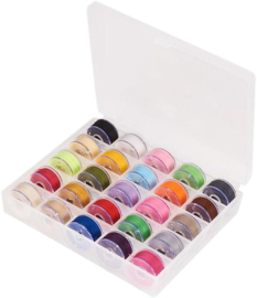 NP-0001 Nylondraad box 25 kleuren mixed kleuren 0,1mm 1 box