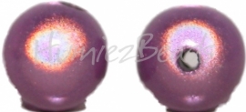 03371 Acryl perle miracle Lila 12mm; loch 2mm 6 stück