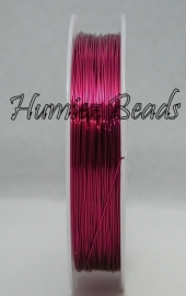 C-0019 Koperdraad 15meter Fuchsia 0,4mm