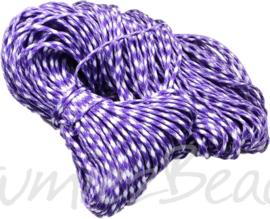 PARA-4023 Paracord Violett-weiß 4mm 6 meter