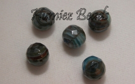 03152 Tsjechische glaskraal Mix color 12mm 5 stuks