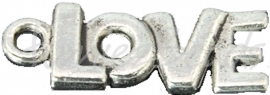 03751 Bedel LOVE Antiek zilver (Nikkelvrij) 6 stuks