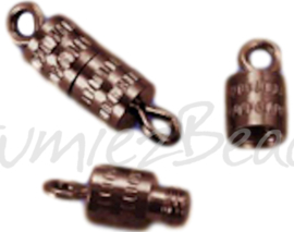 01181 schroefslot Koperkleurig (Nikkelvrij) 10mmx4mm 6 stuks