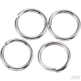 04747 Ringetjes (304 stainless steel) Metaalkleurig 4x0,5mm ±100 stuks