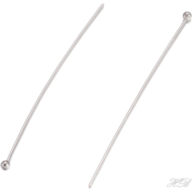 05007 Nietstift Bal (304 stainless steel) Metaalkleurig 46,5x0,6mm; bal 1,8mm ±16 stuks