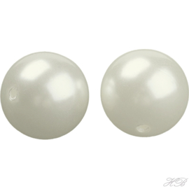 04950 Acrylkraal Rond Creamy white 20mm 3 stuks