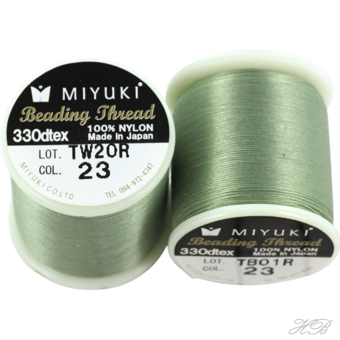 MB-0217 Miyuki beading draad ±50meter Green sea foam 0,2mm 1 rol