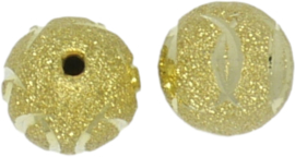 00376 Stardust perle  Goldfarbe (Nickelfrei) 15mmx15mm; loch 1,5mm  2 Stück
