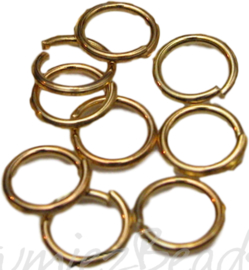 00901 Ösen zware kwaliteit Goldfarbe (Nickelfrei) 6mm 6gramm (±60 stück)