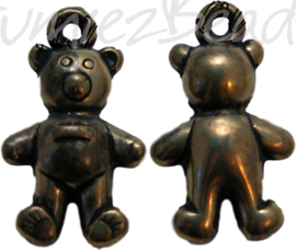 00656 Metall-look Anhänger bär Bronzefarbe 27mmx15mm