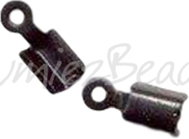 04092 Veterklem Zwart (Nikkelvrij) 8mmx3mm ±16 stuks