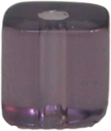 01230 Glasperle viereck Lila 4mm 1 strang (±30cm)